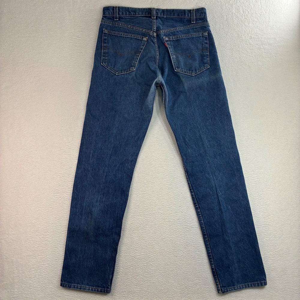 Vintage Levis 505 0217 Selvedge Jeans Men 33x33 Blue Straight Denim USA Made 80s - Picture 3 of 10